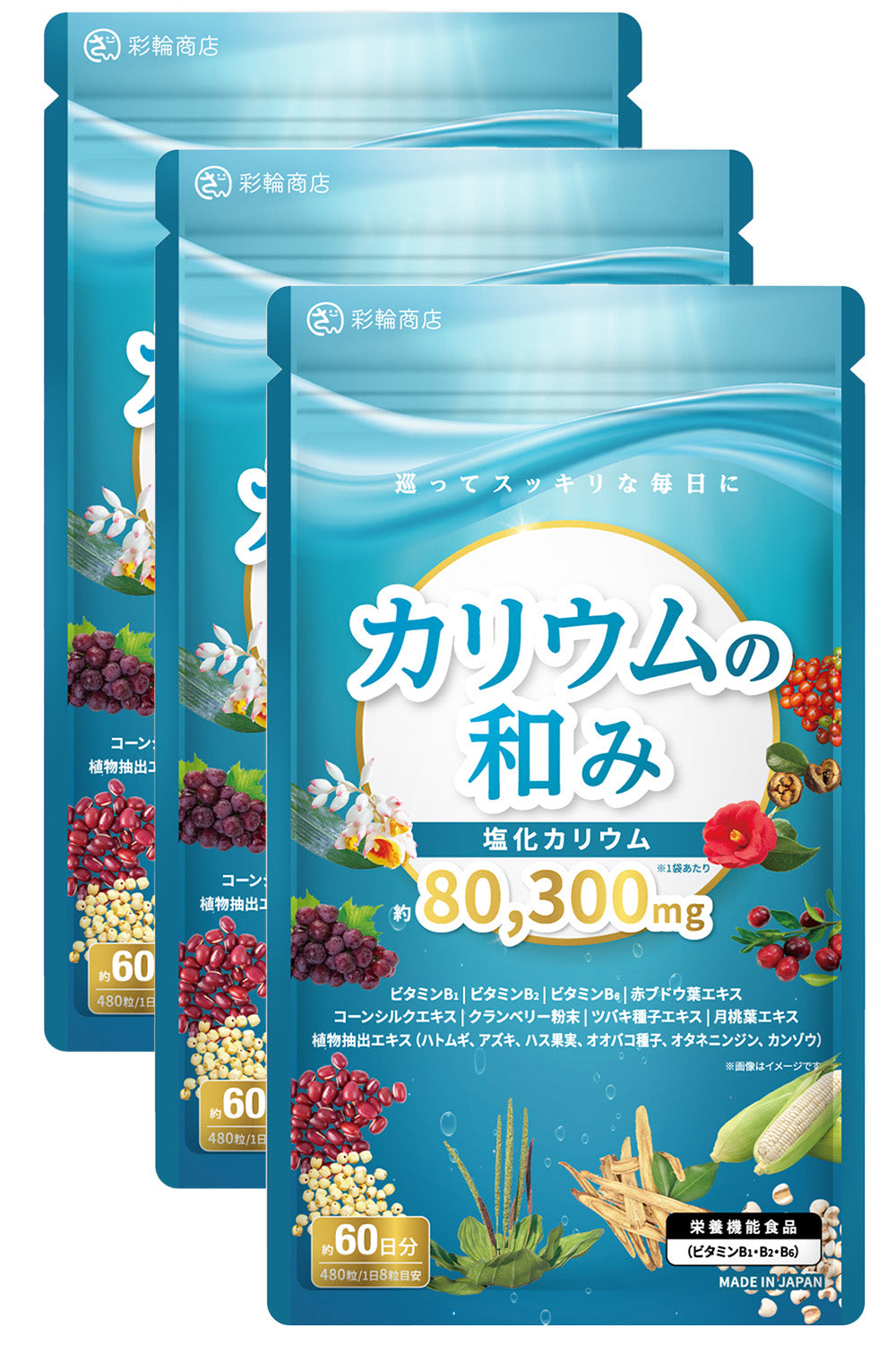 カリウムの和み サプリ 塩化カリウム 60日分