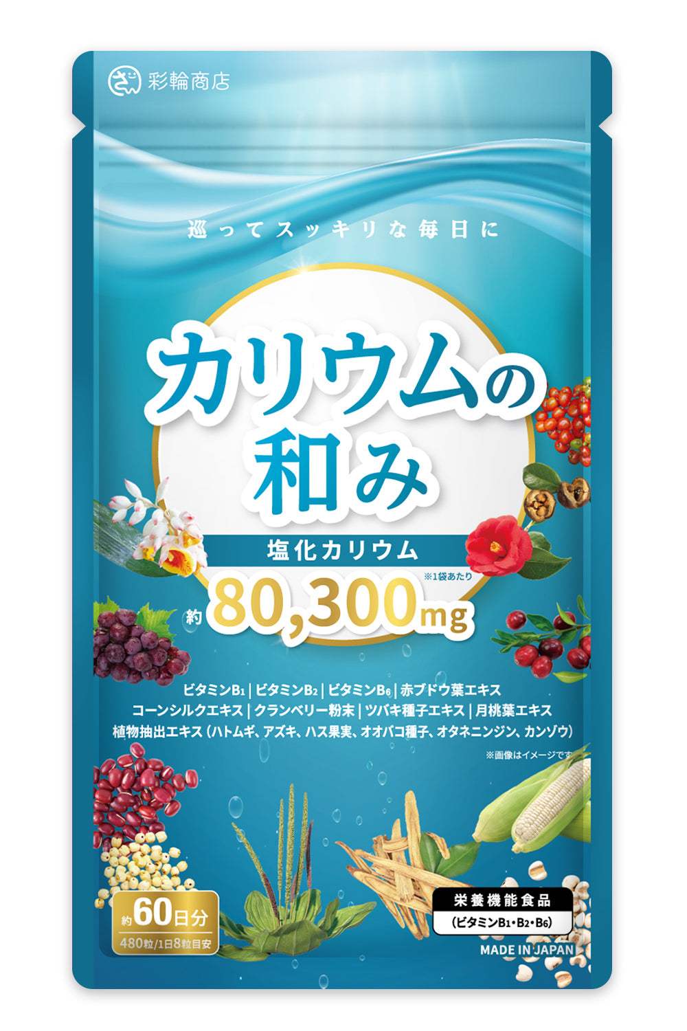 カリウムの和み サプリ 塩化カリウム 60日分