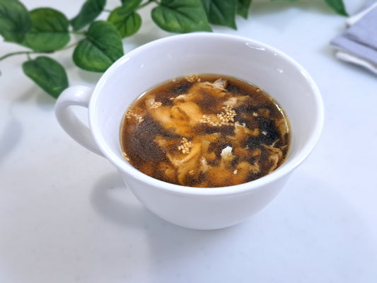 韓国海苔と卵のスープ