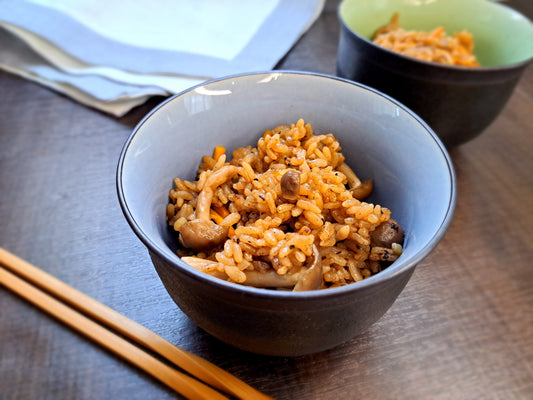 黒にんにく香る炊き込みご飯