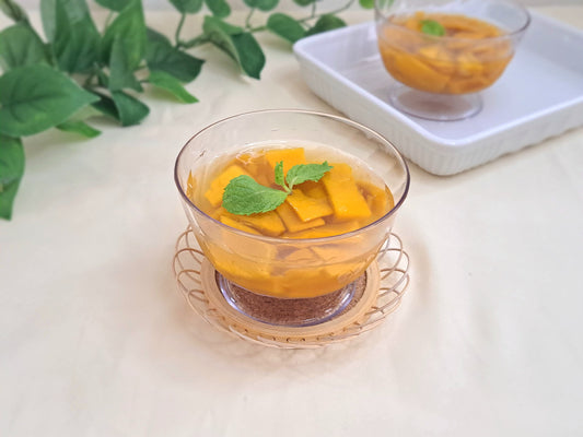 ドライマンゴーで作るマンゴーゼリー