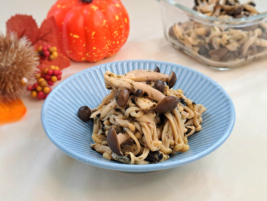 レンジで！きのこと韓国海苔の中華和え